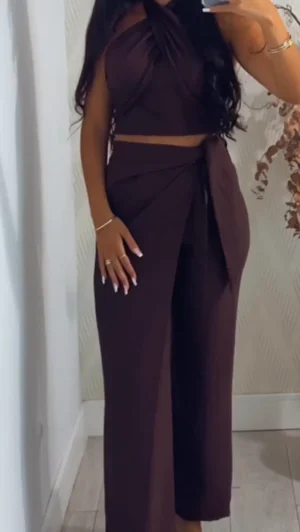 Conjunto burgundi