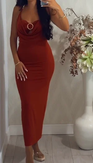 Vestido teja